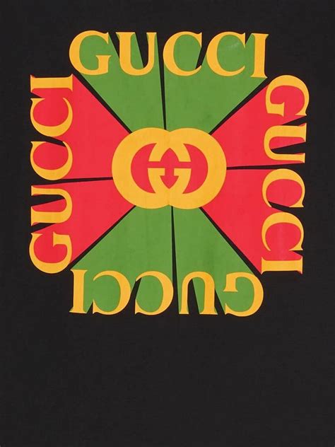 g vintage logo tee gucci|Gucci logo outline.